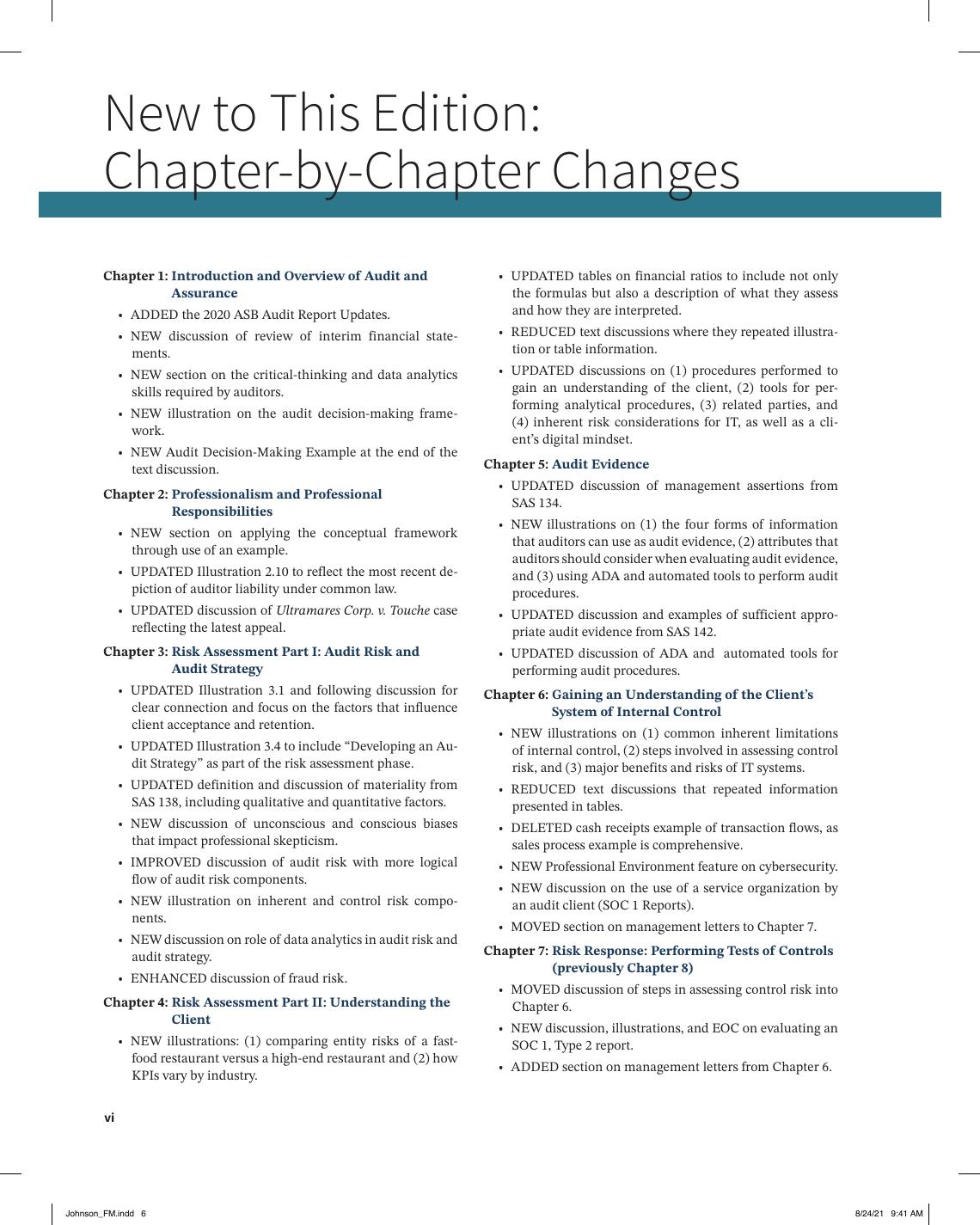 Preview page 7 of Auditing A Practical Approach with Data Analytic, 2nd Edition By Raymond Johnson, Laura Wiley eBook PDF