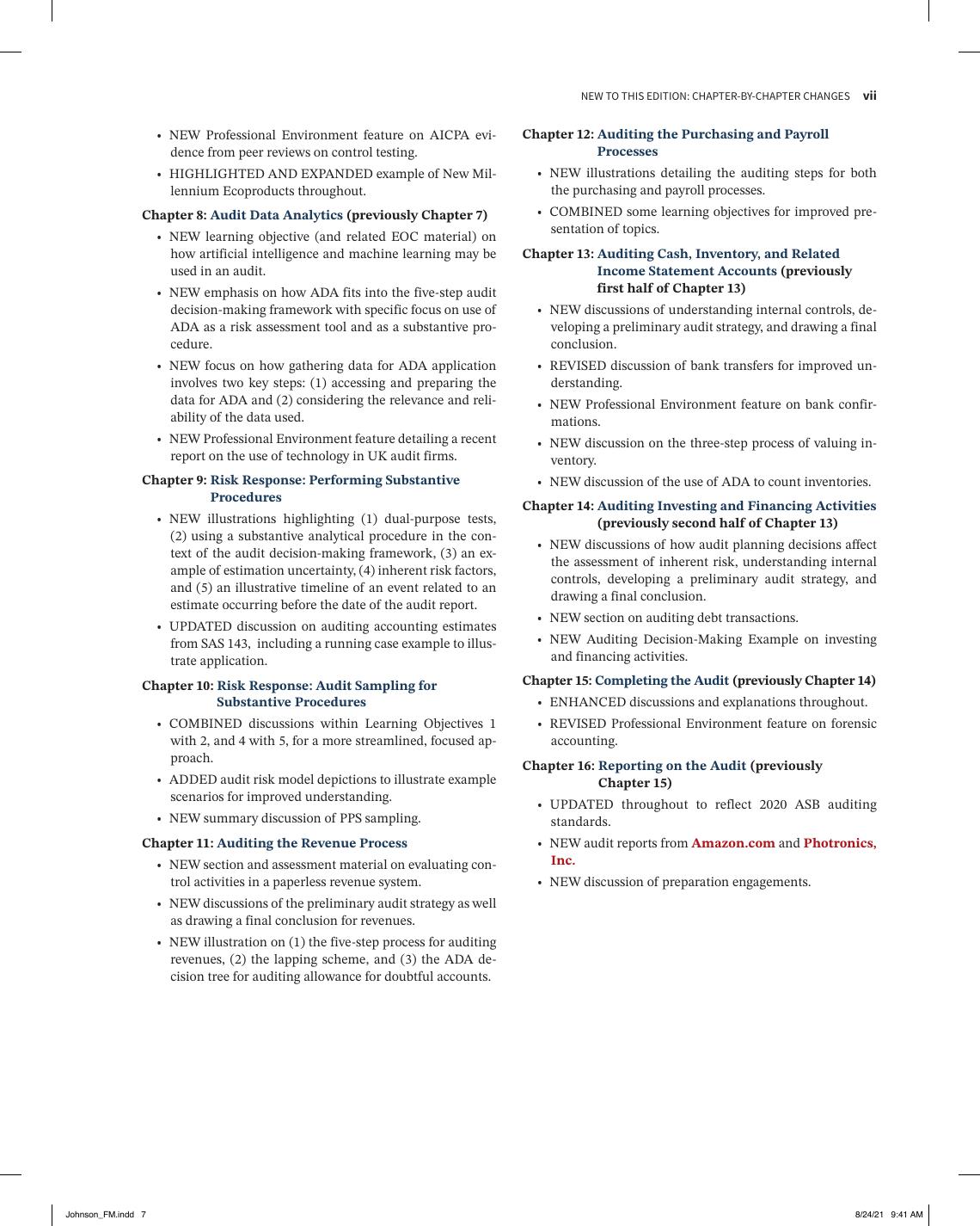 Preview page 8 of Auditing A Practical Approach with Data Analytic, 2nd Edition By Raymond Johnson, Laura Wiley eBook PDF