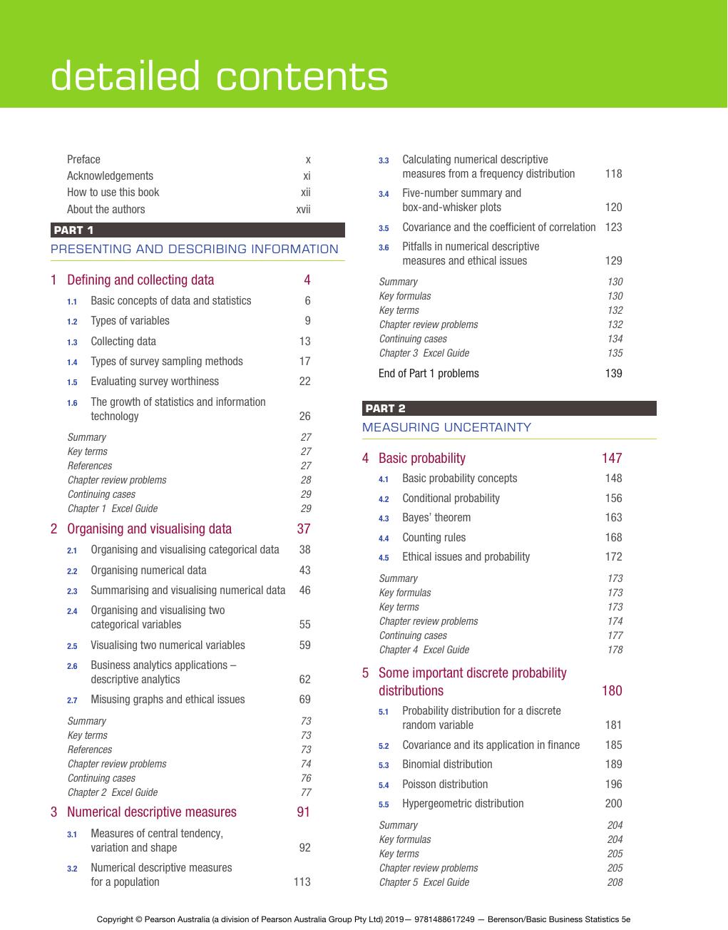 Preview page 7 of Basic Business Statistics Concepts and applications, 5th Edition By Mark Berenson, David Levine, Kathryn Szabat, Judith