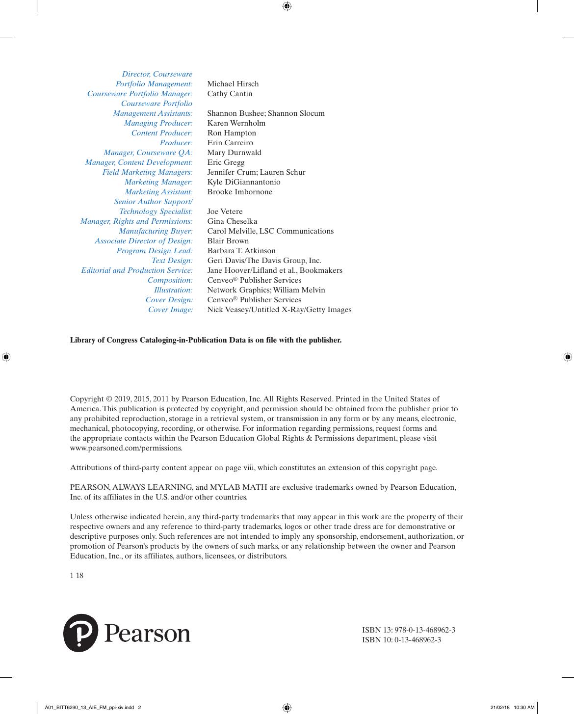 Preview page 4 of Basic college Mathematics 13th Edition By Judith Beecher, Marvin Bittinger, Barbara Johnson eBook PDF