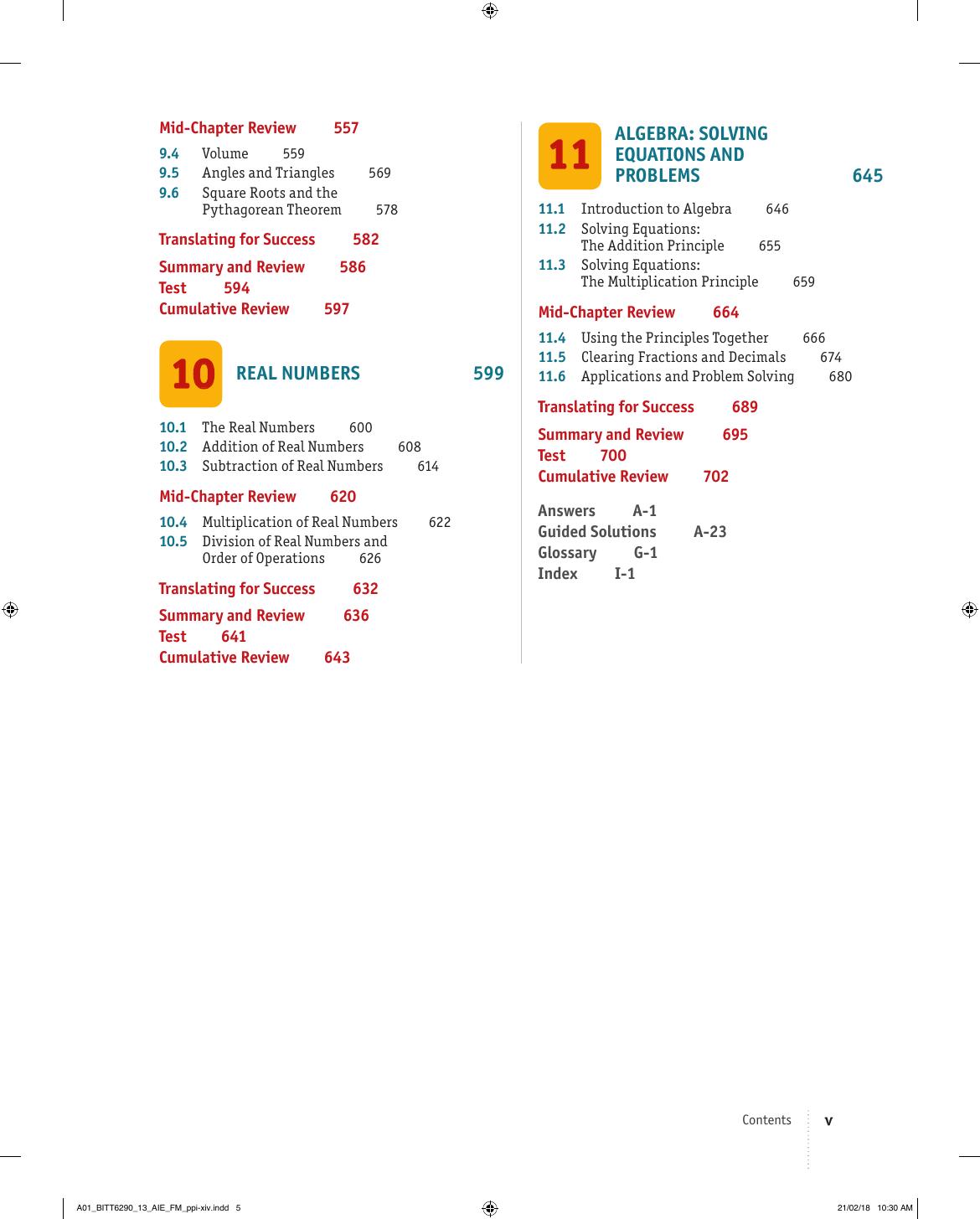 Preview page 7 of Basic college Mathematics 13th Edition By Judith Beecher, Marvin Bittinger, Barbara Johnson eBook PDF