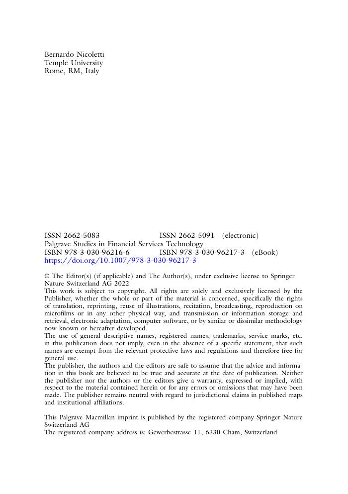 Preview page 5 of Beyond Fintech Bionic Banking 1st Edition By Bernardo Nicoletti eBook PDF