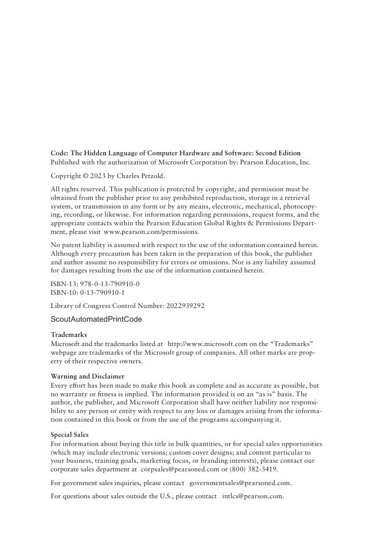Preview page 3 of Code The Hidden Language of Computer Hardware and Software 2nd Edition By Charles Petzold eBook PDF