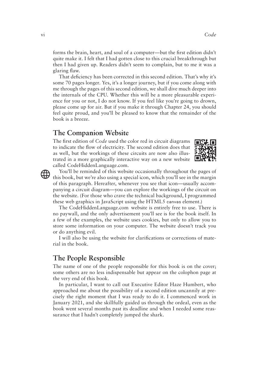 Preview page 7 of Code The Hidden Language of Computer Hardware and Software 2nd Edition By Charles Petzold eBook PDF