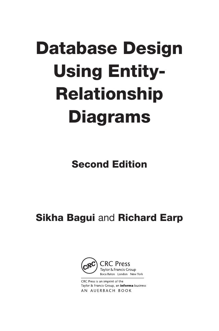 Preview page 4 of Database Design Using Entity-Relationship Diagrams 2nd Edition By Sikha Bagui, Richard Earp eBook PDF