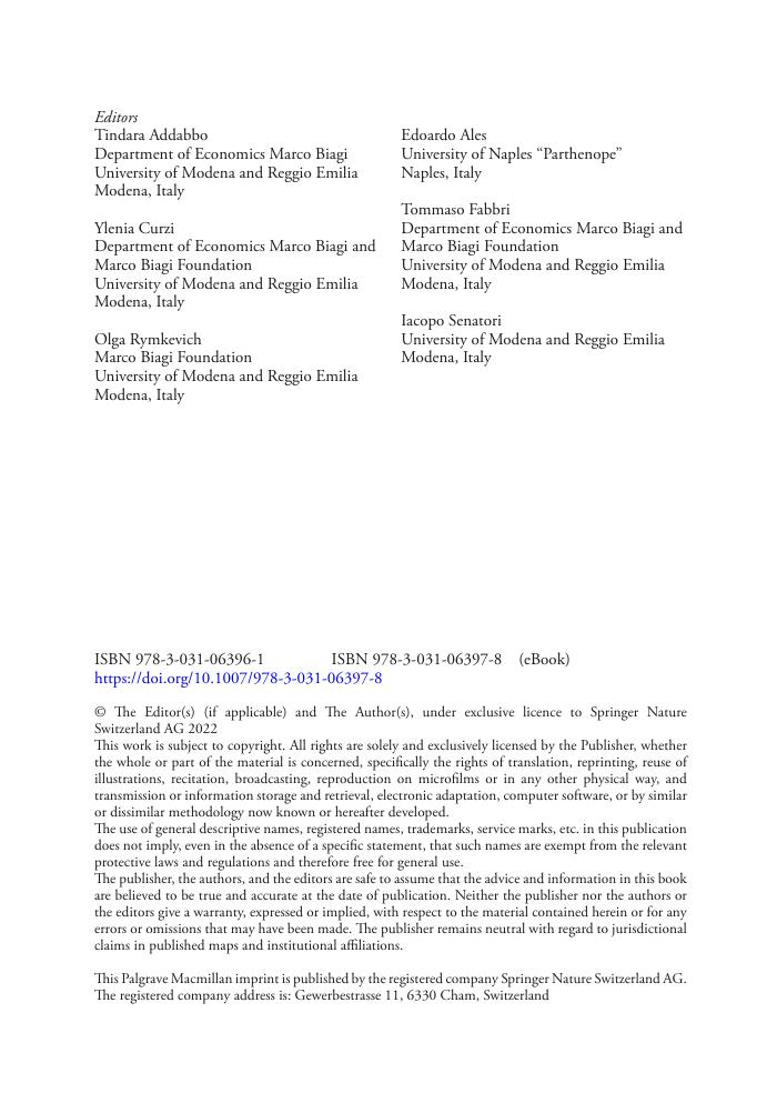 Preview page 4 of Defining and Protecting Autonomous Work A Multidisciplinary Approach 1st Edition By Addabbo, Ales, Curzi, Fabbri, Rymkev