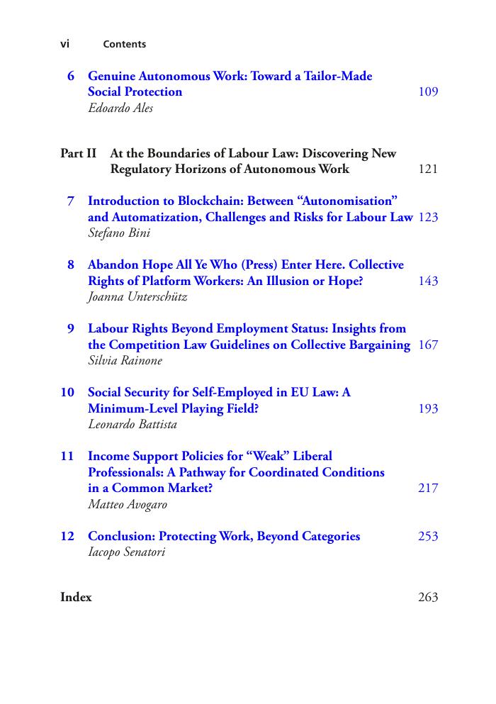 Preview page 6 of Defining and Protecting Autonomous Work A Multidisciplinary Approach 1st Edition By Addabbo, Ales, Curzi, Fabbri, Rymkev
