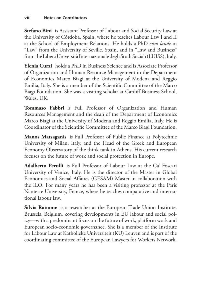 Preview page 8 of Defining and Protecting Autonomous Work A Multidisciplinary Approach 1st Edition By Addabbo, Ales, Curzi, Fabbri, Rymkev
