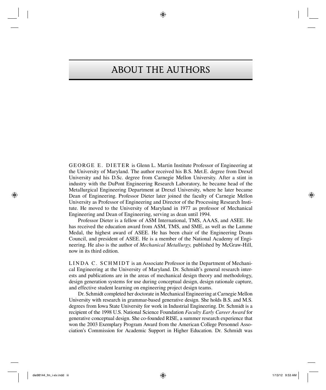 Preview page 4 of Engineering Design 5th Edition By George Dieter, Linda Schmidt eBook PDF