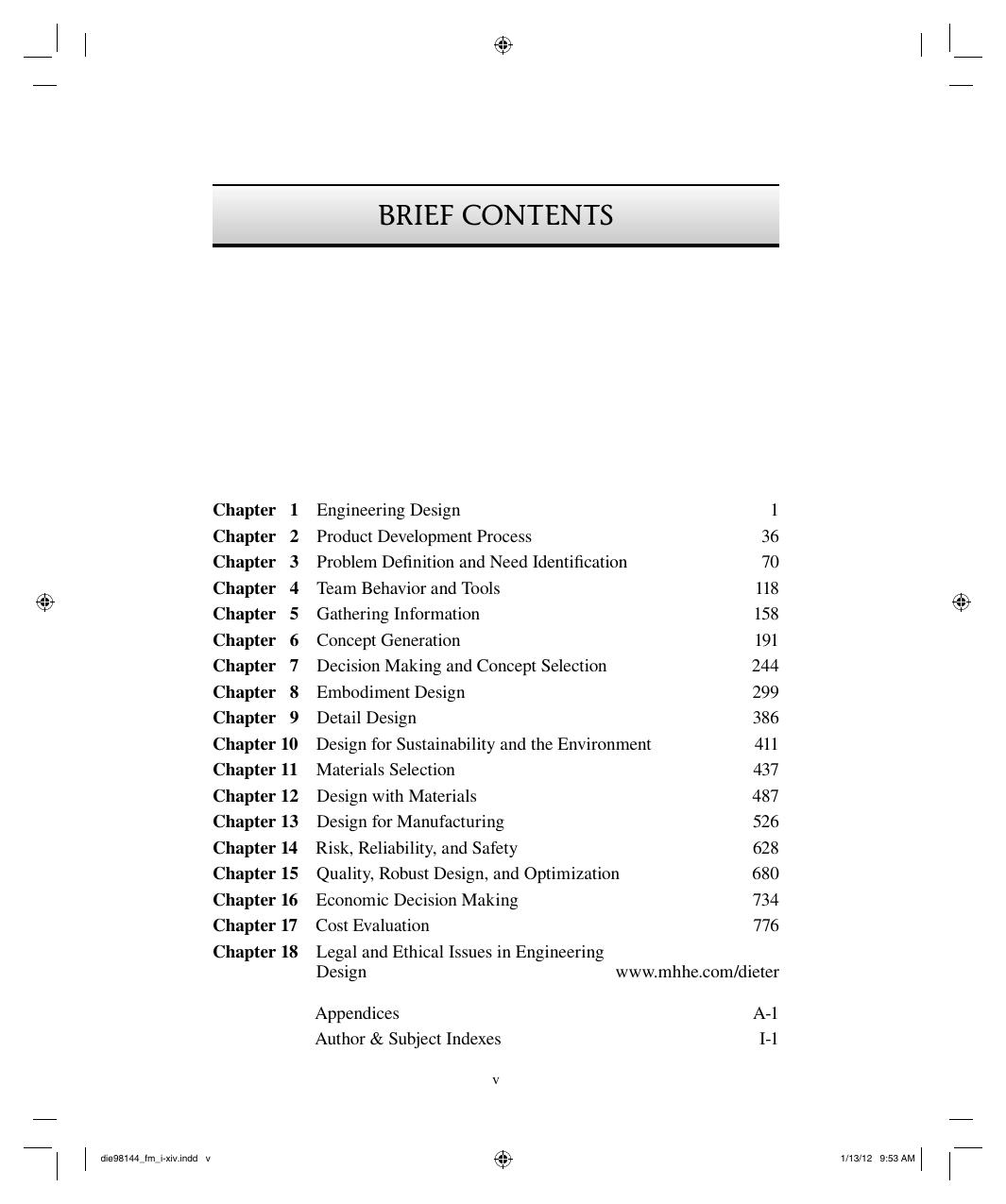 Preview page 6 of Engineering Design 5th Edition By George Dieter, Linda Schmidt eBook PDF