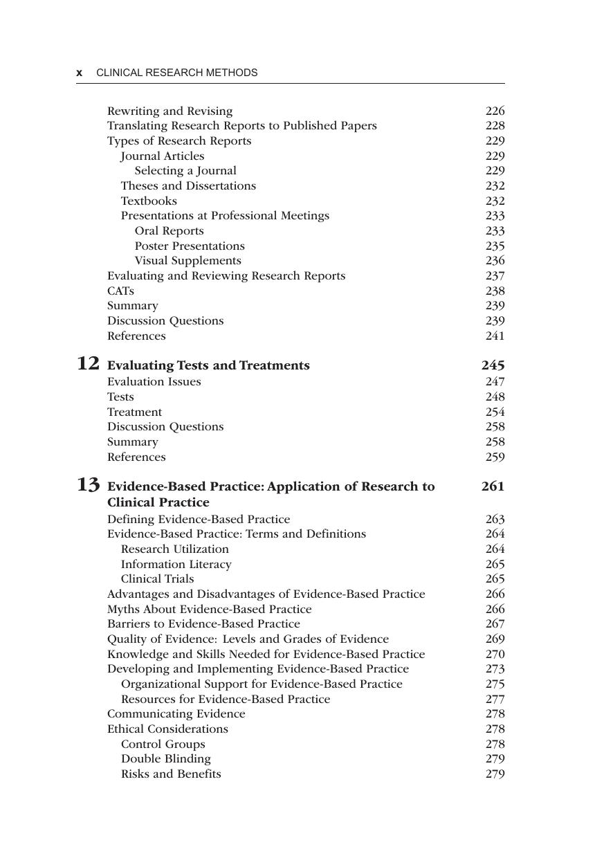 Preview page 10 of Clinical Research Methods in Speech-Language Pathology and Audiology 4th Edition By David Irwin, Jeremy Donai ISBN: 9781