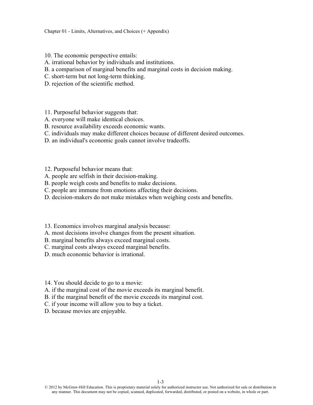 Preview page 3 of Test Bank Economics: Principles, Problems, and Policies, 19th Edition McConnell