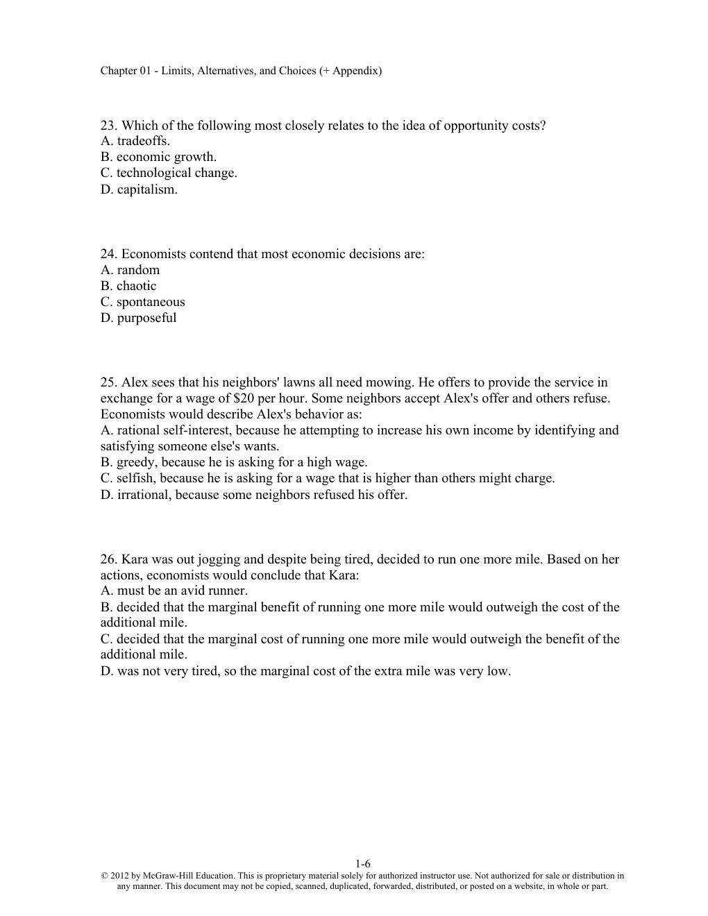 Preview page 6 of Test Bank Economics: Principles, Problems, and Policies, 19th Edition McConnell