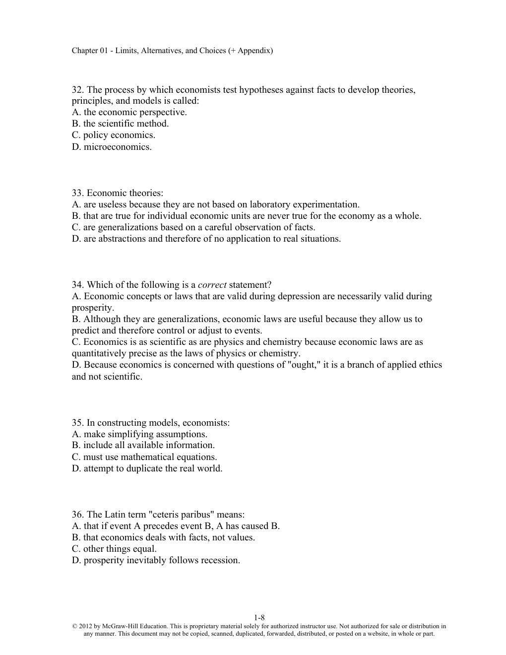 Preview page 8 of Test Bank Economics: Principles, Problems, and Policies, 19th Edition McConnell