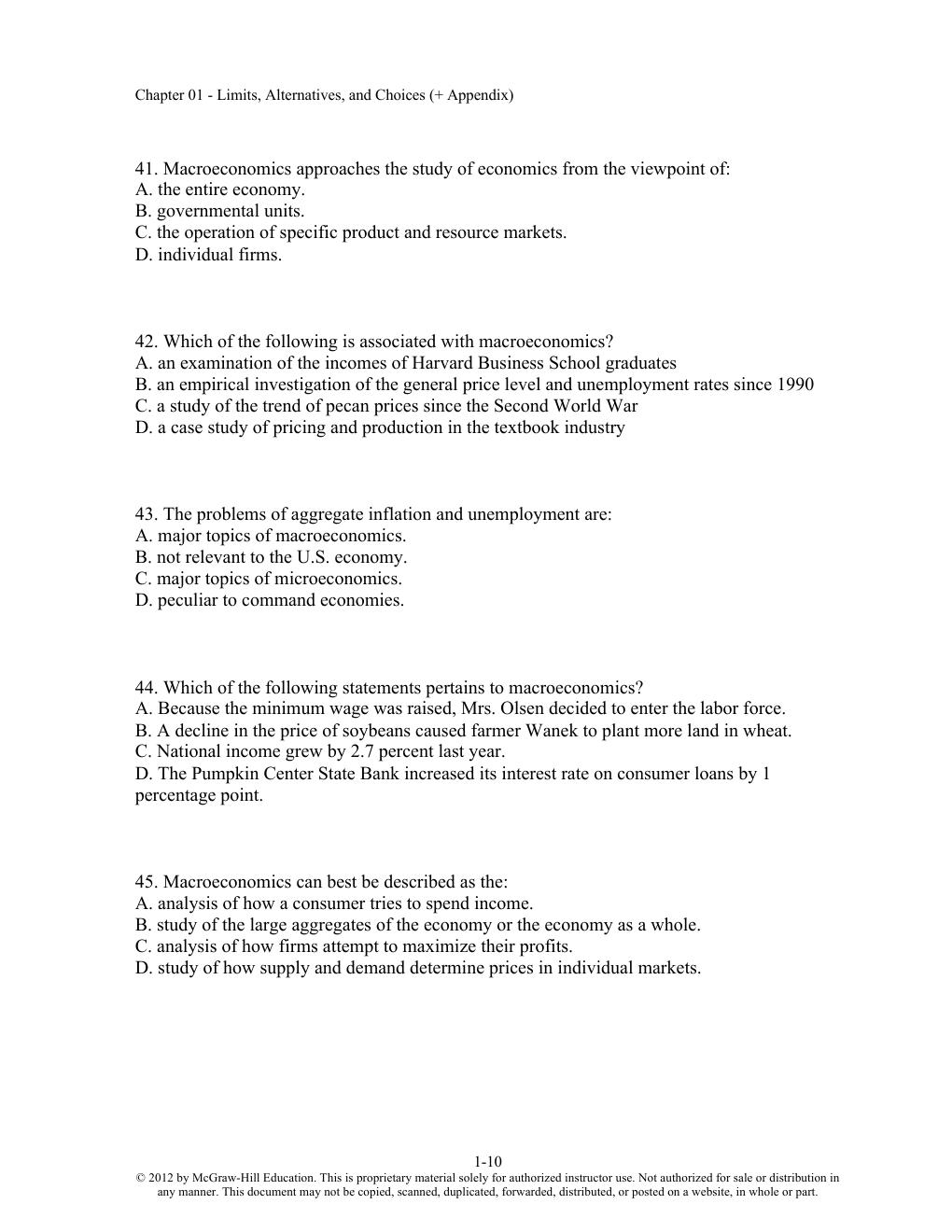 Preview page 10 of Test Bank Economics: Principles, Problems, and Policies, 19th Edition McConnell