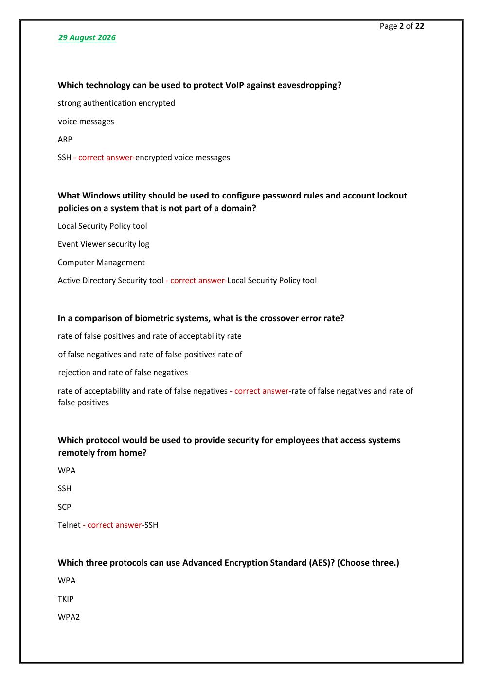 Preview page 2 of Cybersecurity Essentials Test FINAL Exam 100  comprehensive questions | FREQUENTLY MOST TESTED  QUESTIONS AND VERIFIED S
