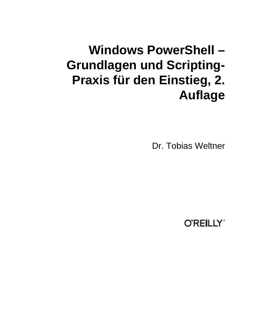 Preview page 4 of eBook Windows PowerShell 1st Edition By  Tobias Weltner