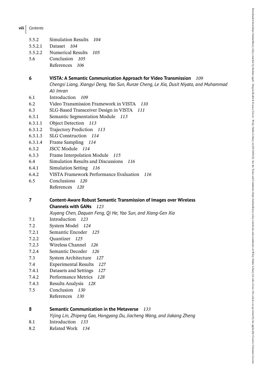 Preview page 8 of eBook Wireless Semantic Communications Concepts, Principles, and Challenges 1st Edition By Yao Sun , Lan Zhang , Dusit N