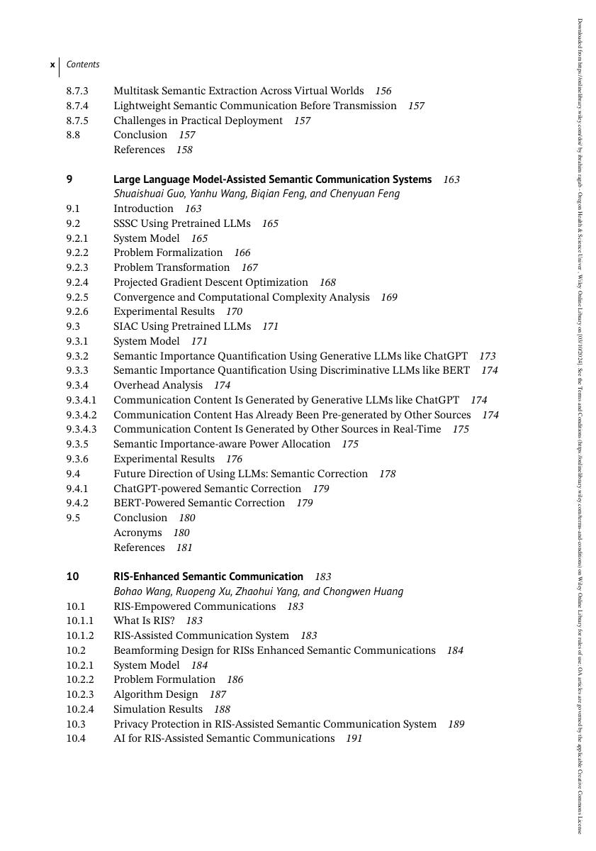 Preview page 10 of eBook Wireless Semantic Communications Concepts, Principles, and Challenges 1st Edition By Yao Sun , Lan Zhang , Dusit N