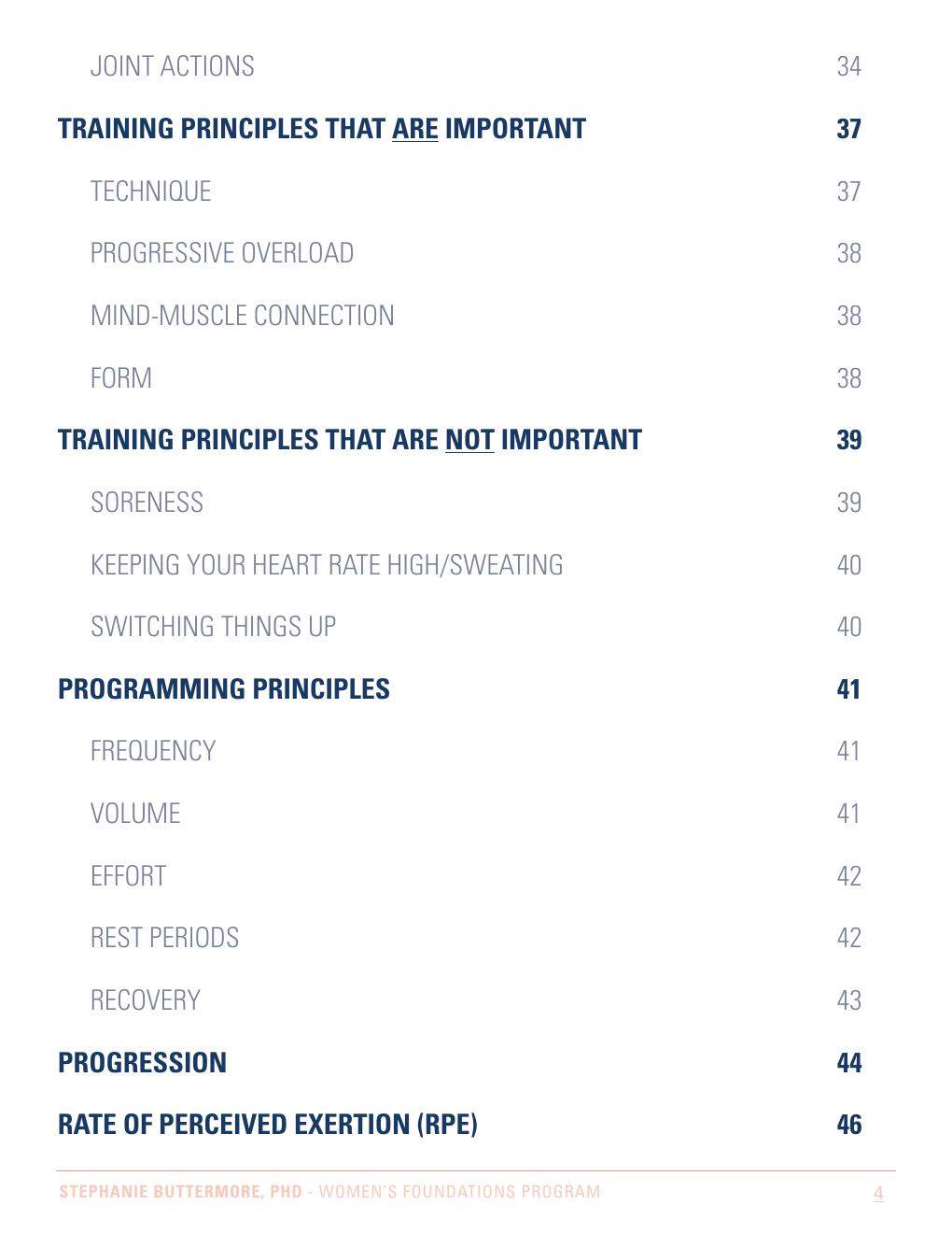 Preview page 4 of eBook Women's Foundations Program Kindle Edition By Stephanie Buttermore