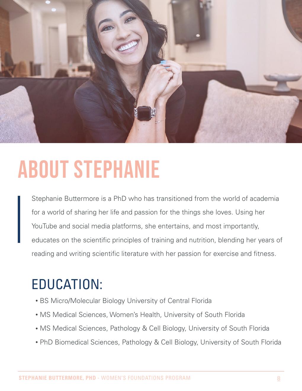 Preview page 8 of eBook Women's Foundations Program Kindle Edition By Stephanie Buttermore