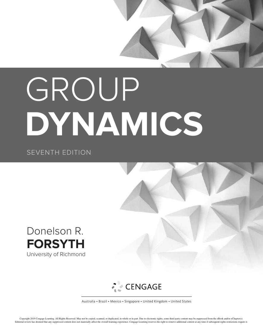 Preview page 3 of Group Dynamics 7th Edition By Donelson R Forsyth