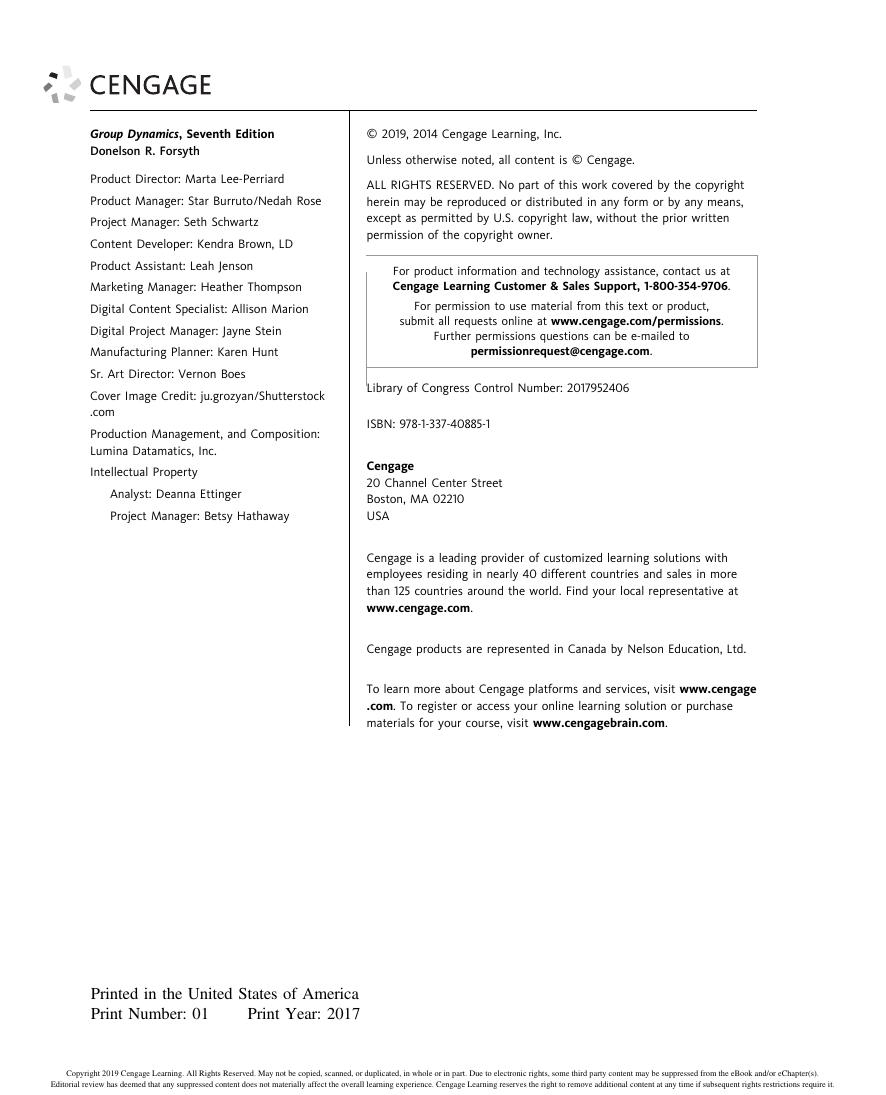 Preview page 5 of Group Dynamics 7th Edition By Donelson R Forsyth