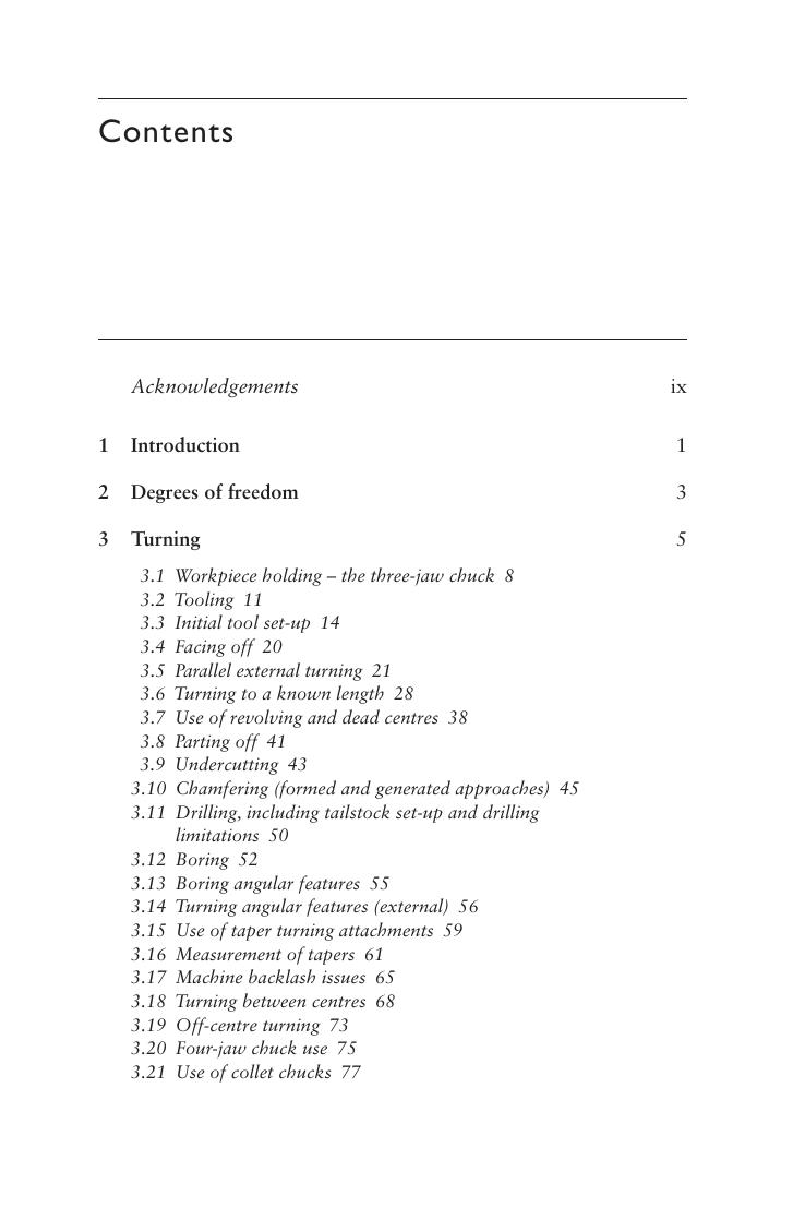 Preview page 6 of eBook Workshop Machining 1st Edition By David Harrison