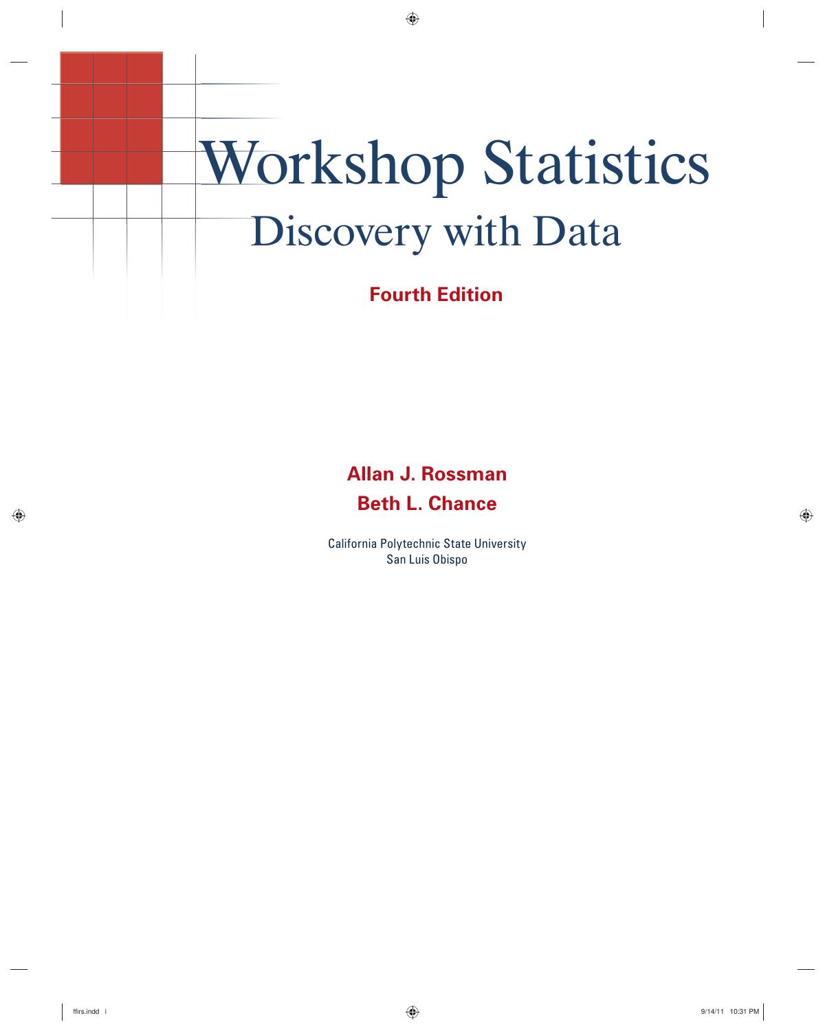 Preview page 4 of eBook Workshop Statistics Discovery with Data 4th Edition By Allan J. Rossman, Beth L. Chance