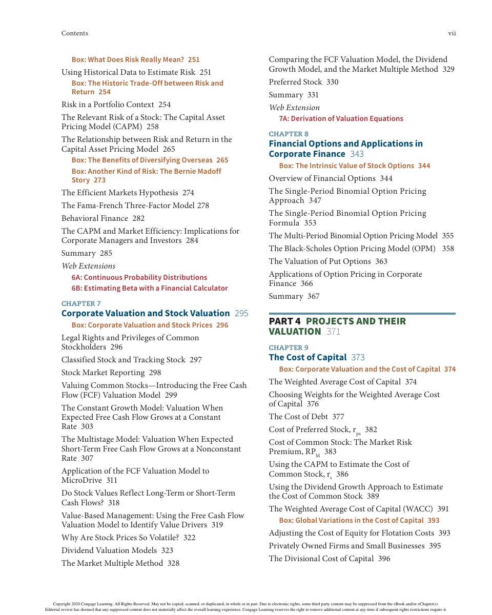Preview page 9 of Financial Management Theory & Practice, 16th Edition By Brigham, Eugene Ehrhardt, Michael eBook PDF