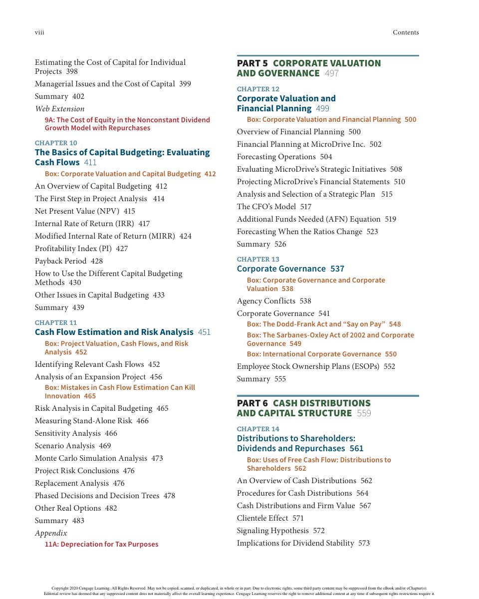Preview page 10 of Financial Management Theory & Practice, 16th Edition By Brigham, Eugene Ehrhardt, Michael eBook PDF