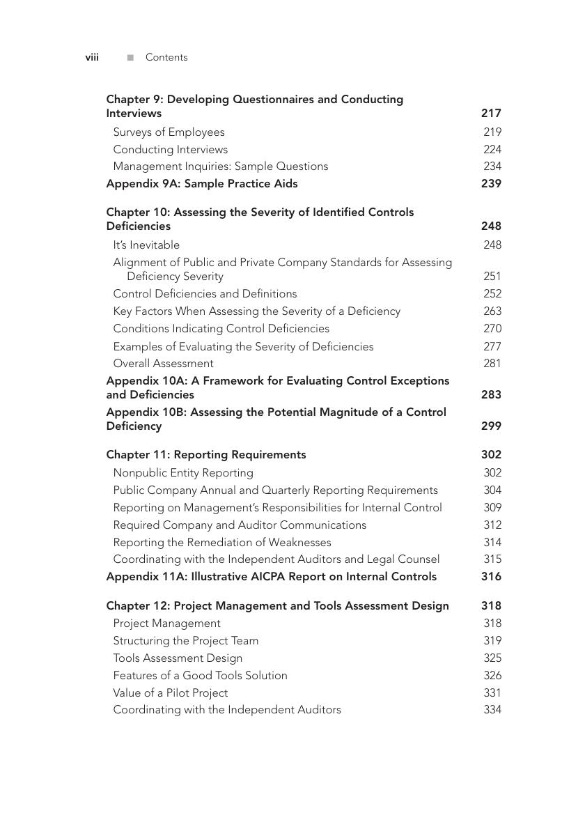 Preview page 10 of Internal Control Audit and Compliance Documentation and Testing Under The New COSO Framework 1st Edition By Lynford Grah