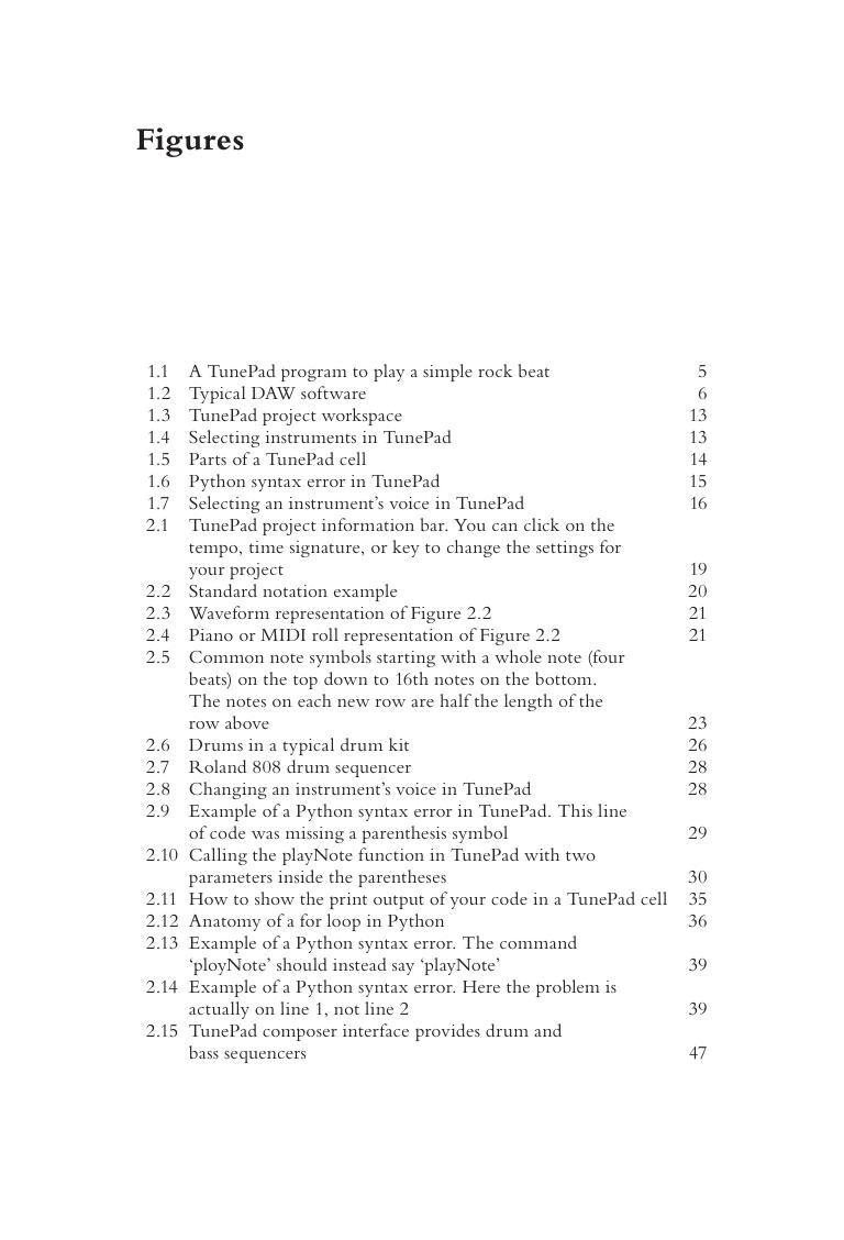 Preview page 10 of Introduction to Digital Music with Python Programming Learning Music with Code By Michael Horn, Melanie West, Cameron Ro
