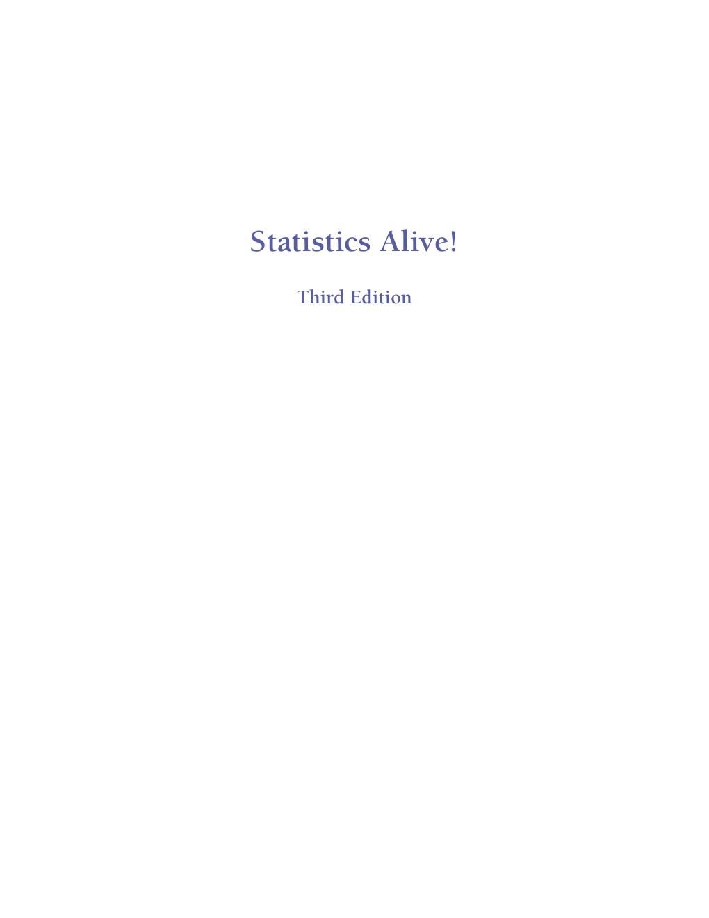 Preview page 4 of Statistics Alive! 3rd Edition By Wendy Steinberg, Matthew Price eBook PDF