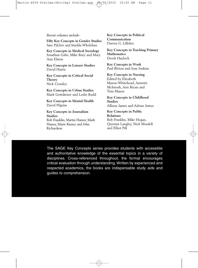 Preview page 3 of Key Concepts in Human Resource Management By John Martin