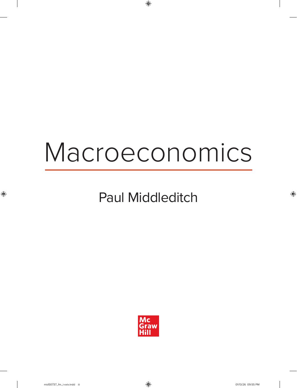 Preview page 5 of Macroeconomics 1st Edition By Paul Middleditch