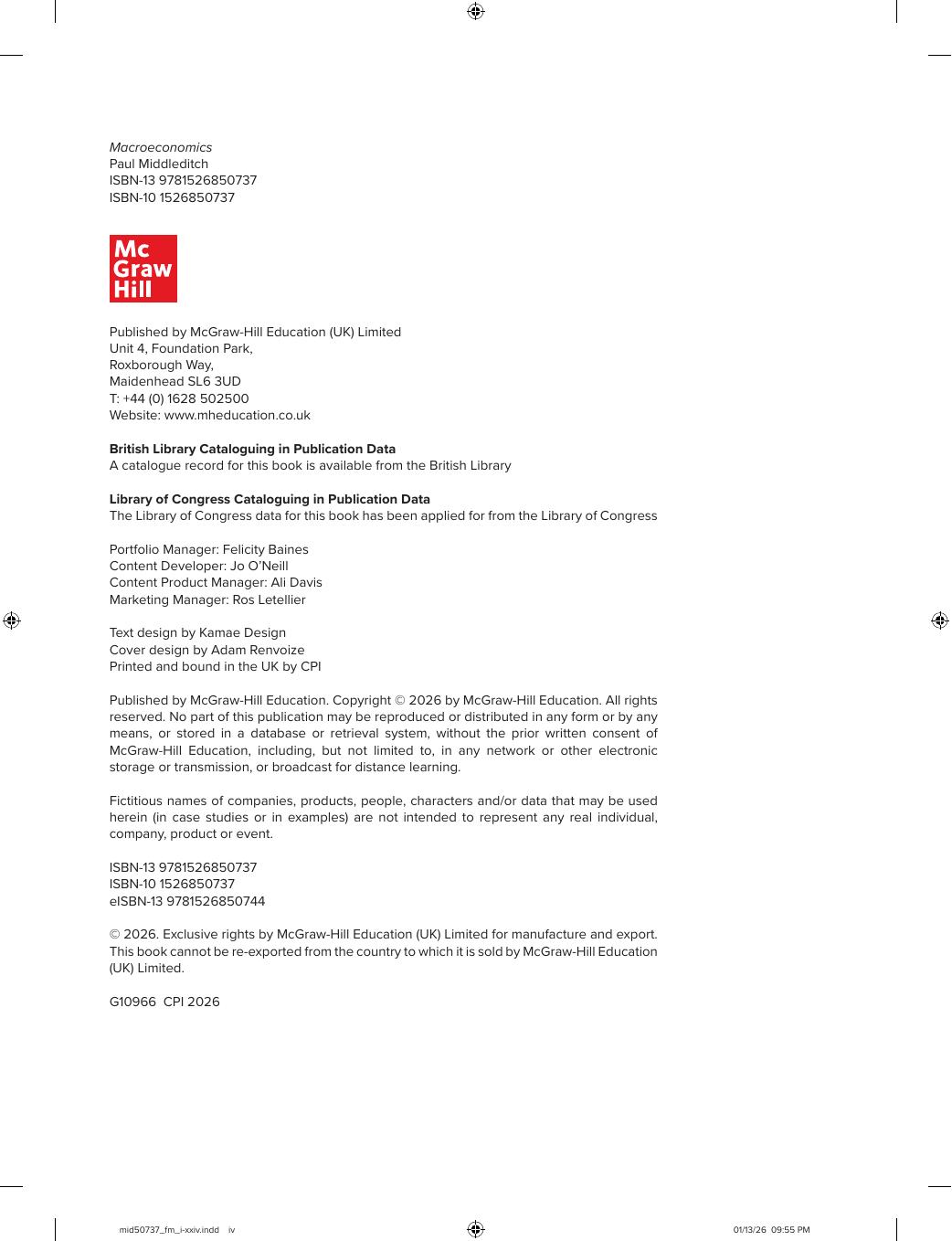 Preview page 6 of Macroeconomics 1st Edition By Paul Middleditch