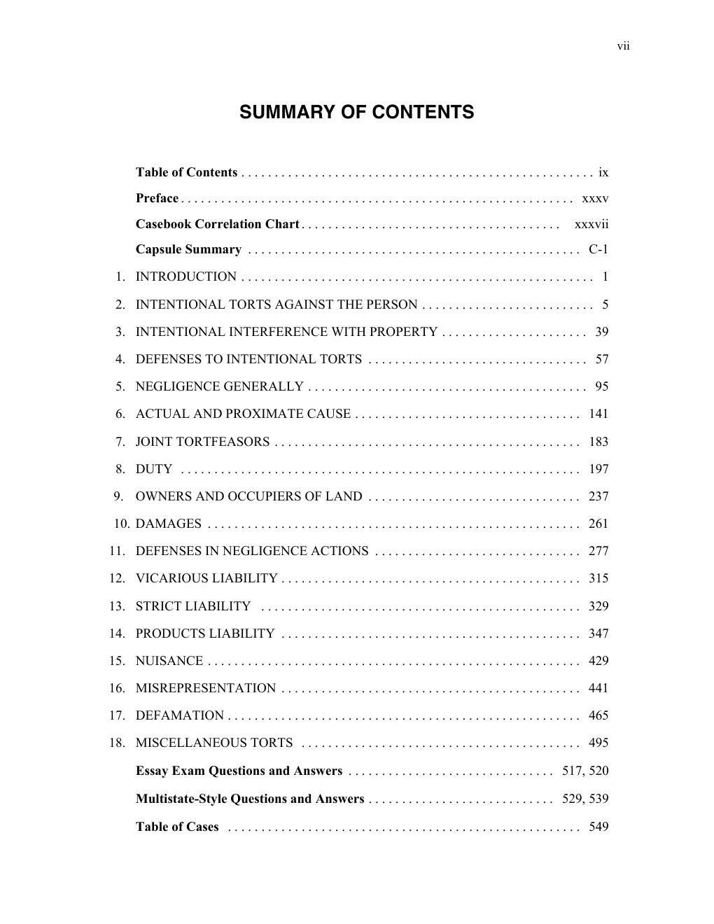 Preview page 8 of Torts 11th Edition By Steven L. Emanuel