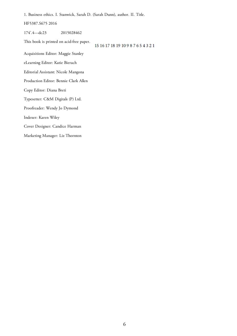 Preview page 6 of Understanding Business Ethics 3rd Edition By Peter Allen Stanwick, Sarah D Stanwick
