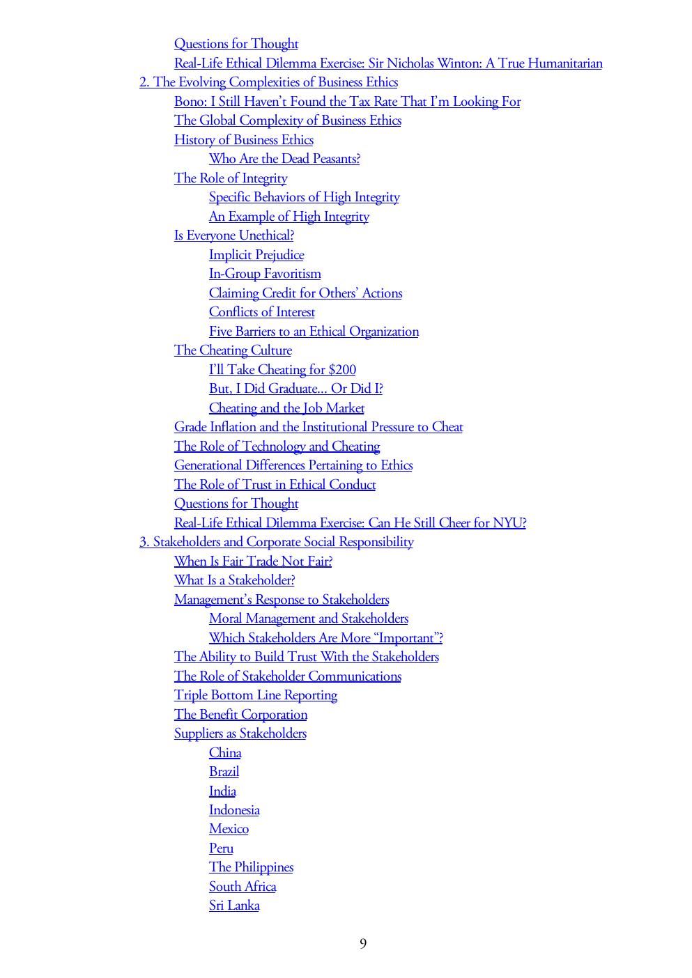 Preview page 9 of Understanding Business Ethics 3rd Edition By Peter Allen Stanwick, Sarah D Stanwick