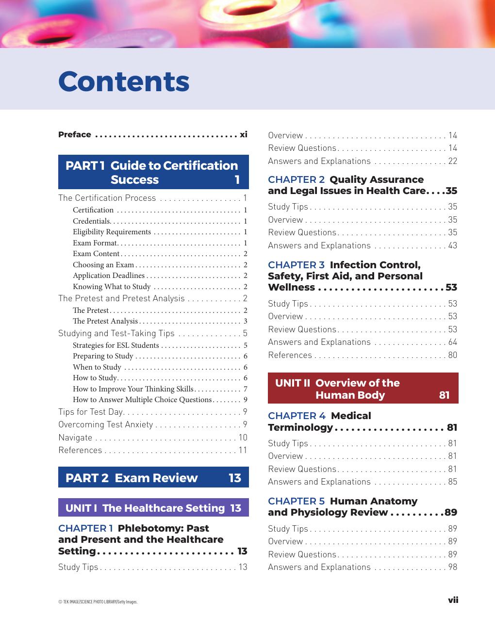 Preview page 8 of Phlebotomy Exam Review 8th Edition By Ruth McCall eBook PDF