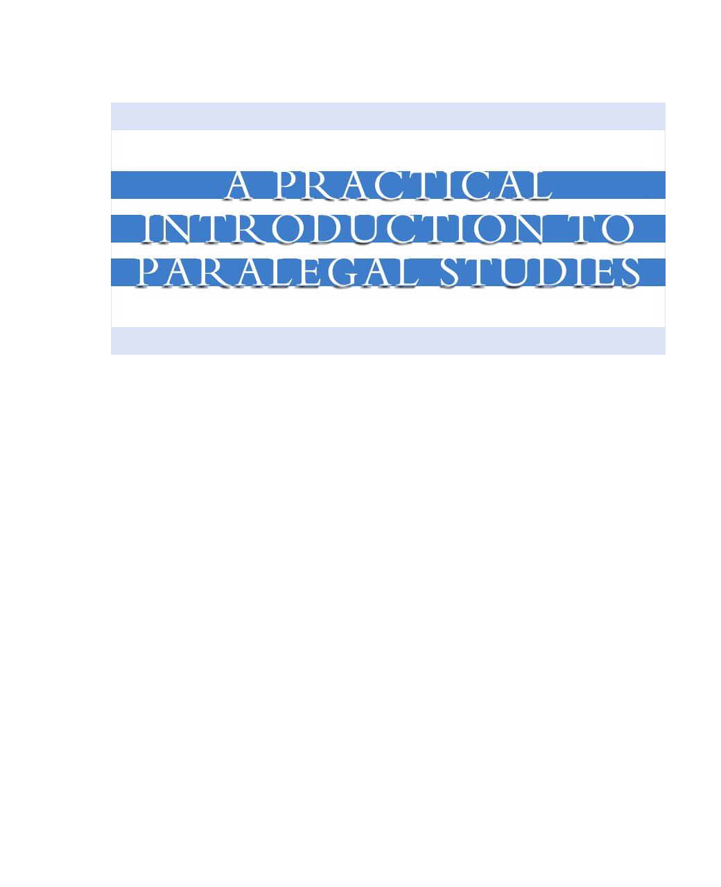 Preview page 2 of A Practical Introduction to Paralegal Studies 3rd Edition By Deborah Bouchoux eBook PDF