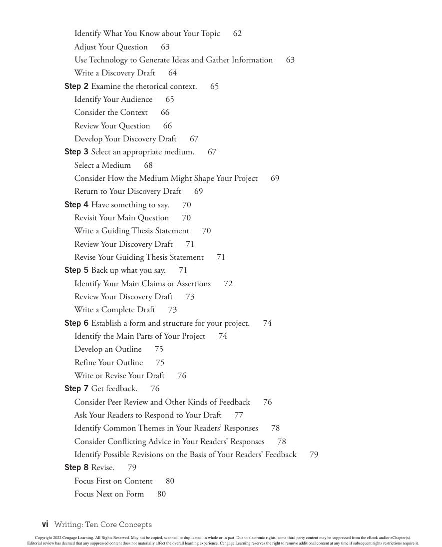 Preview page 10 of eBook Writing  Ten Core Concepts 3rd Edition By Robert Yagelski