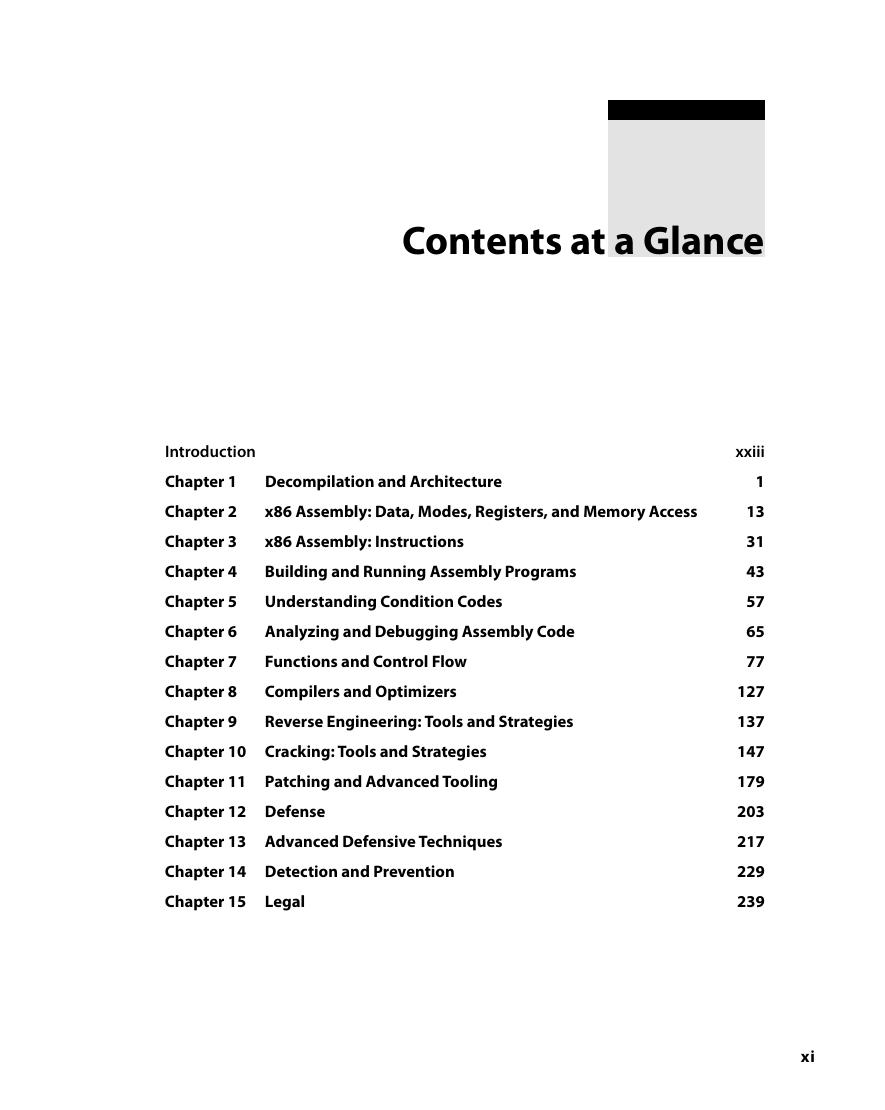 Preview page 10 of eBook x86 Software Reverse Engineering, Cracking, and Counter Measures 1st Edition By Stephanie Domas , Christopher Doma