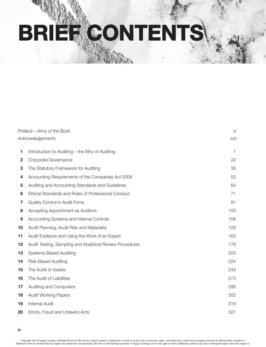 Preview page 6 of Auditing 12th Edition By Alan Millichamp, John Taylor eBook PDF