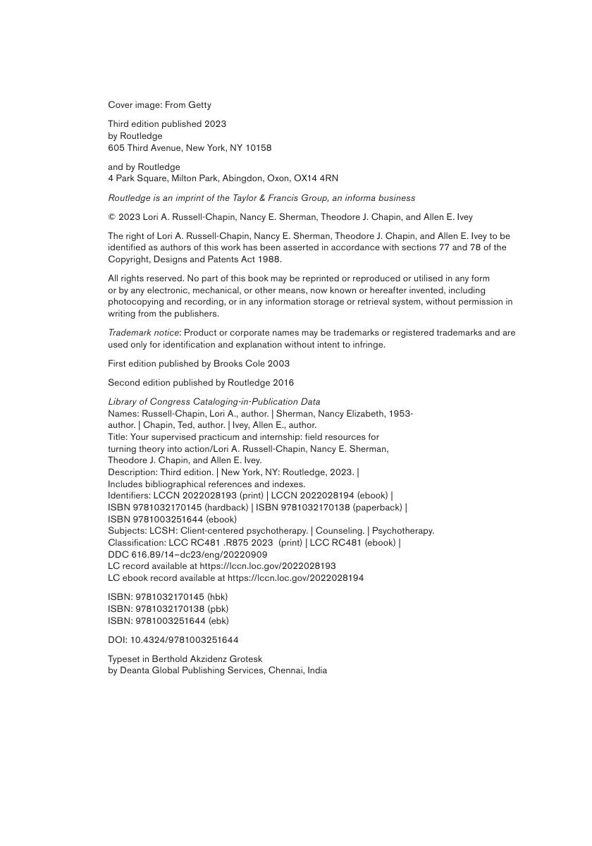 Preview page 5 of eBook Your Supervised Practicum and Internship Field Resources for Turning Theory into Action 3e Lori Russell Chapin, Na