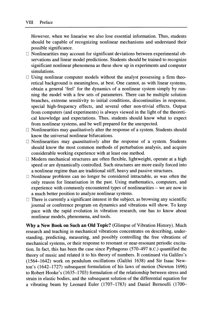 Preview page 8 of eBook Vibrations and Stability 2nd Edition By  Jon Juel Thomsen