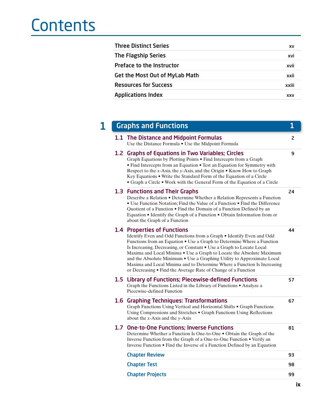 Preview page 9 of Trigonometry A Unit Circle Approach 11th Edition By Michael Sullivan ISBN-13: 9780135181133