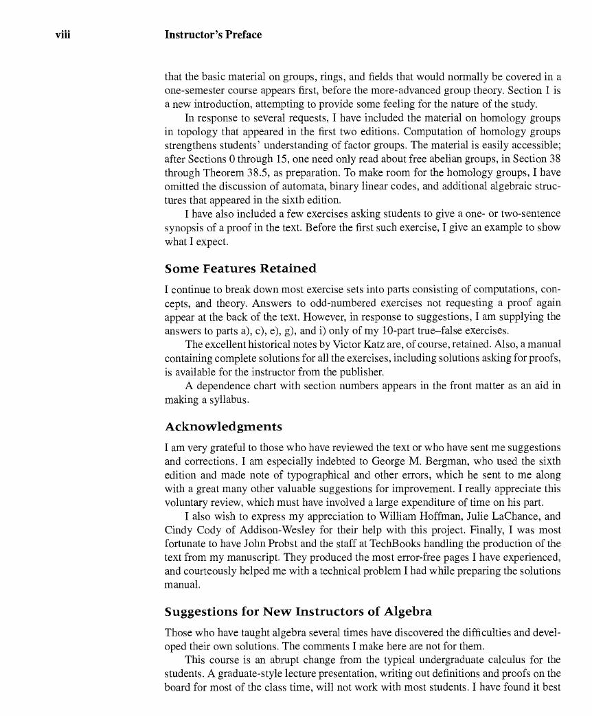 Preview page 6 of A first Course in Abstract Algebra, 7th Edition By John Fraleigh eBook