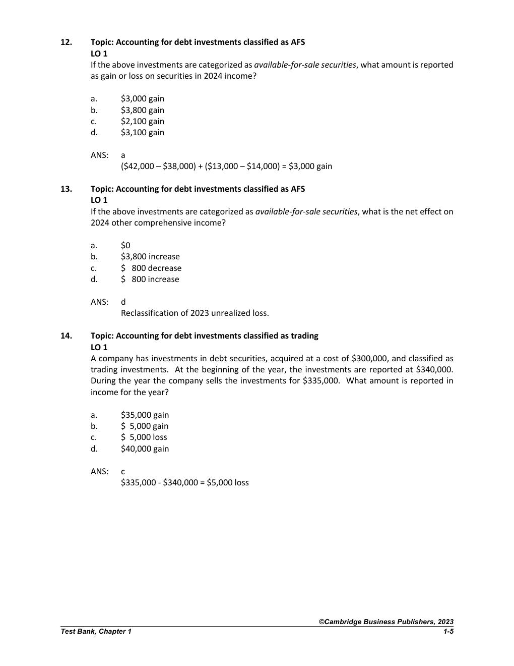 Preview page 6 of Advanced Accounting, 5th Edition by Susan Hamlen  TEST BANK